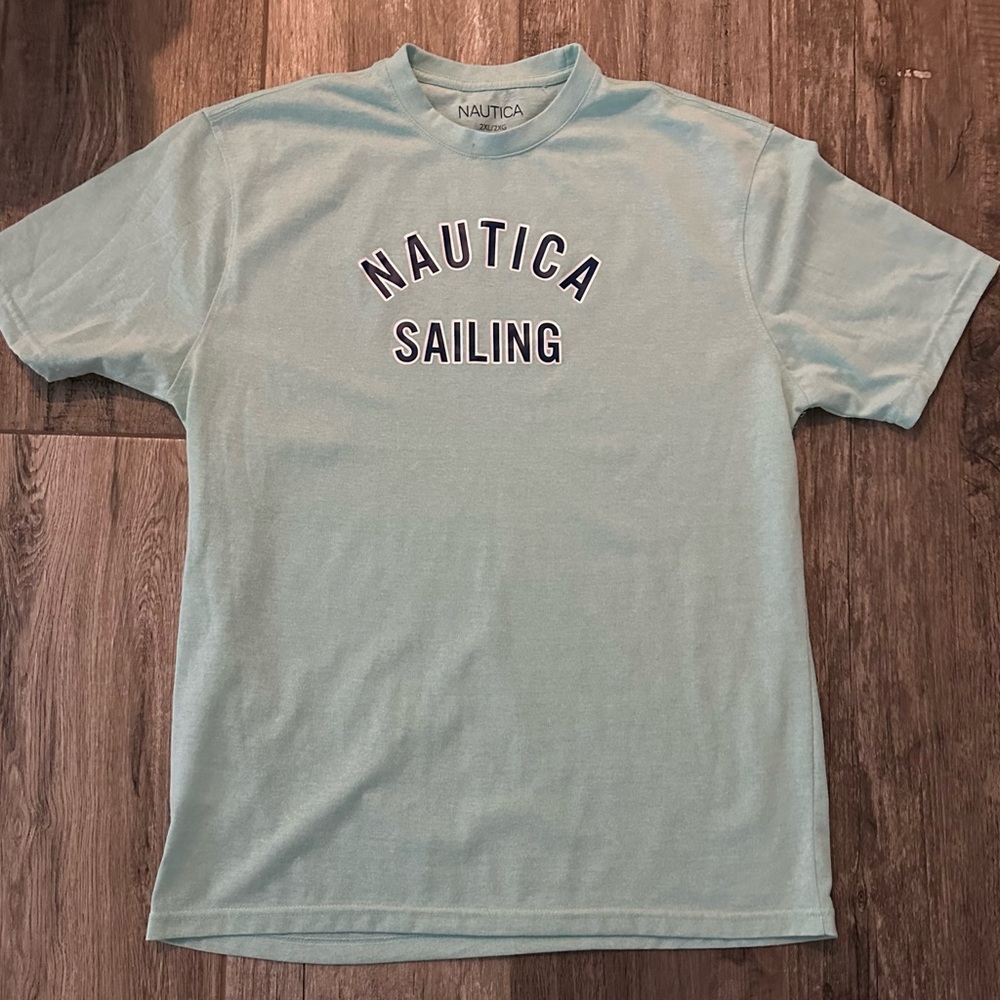 Nautica Men's Mint Green Sailing Tee